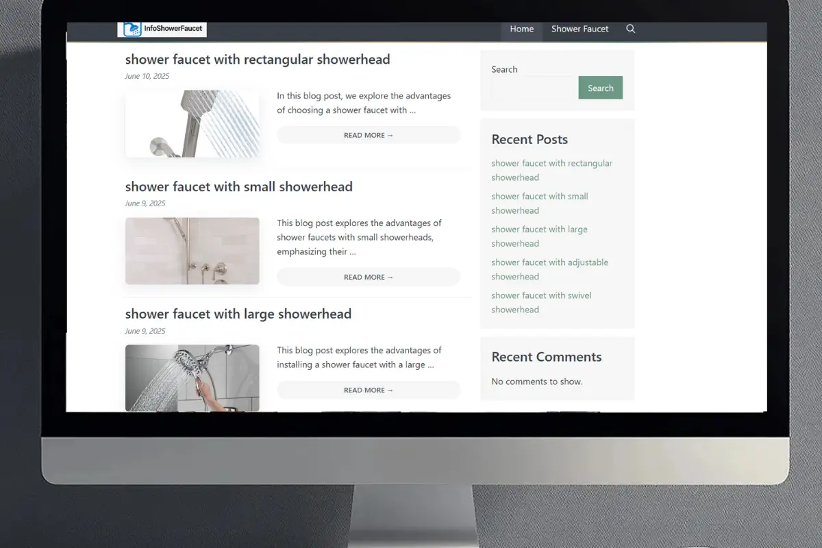 İnfoShowerFaucet-Niche Site Projesi